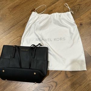 Michael Kors Black Leather Tote